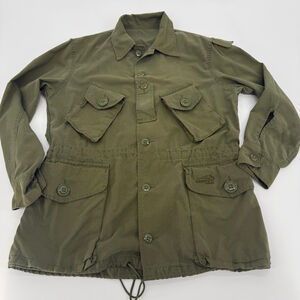 VTG LOGISTIK Military Jacket CADETS CANADA Olive Green Men size M